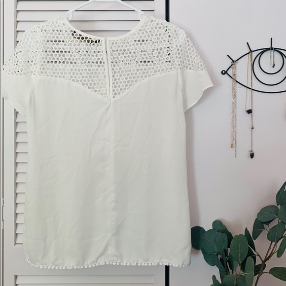 ZARA | White semi opened blouse - Picture 1 of 3